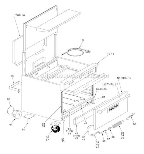 vulcan range replacement parts