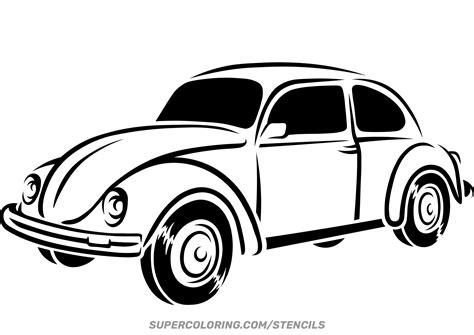 Vw Beetle Stencil Printable