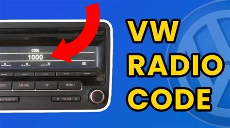vw crafter radio code