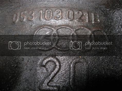 Vw Engine Block Casting Numbers