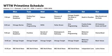 w. t. t. w. schedule