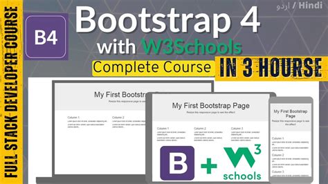 w3schools bootstrap 4