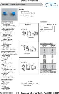 W502 Potentiometer Datasheet