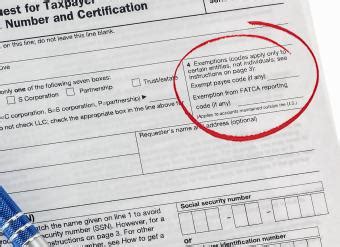 W9 Form Exempt Payee Code