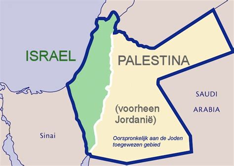 waar ligt palestina en israel