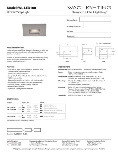 wac lighting warranty pdf