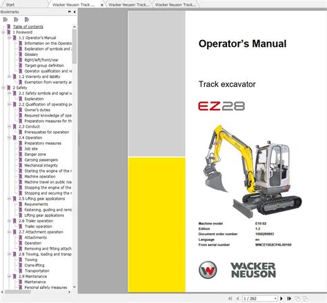 wacker neuson repair manual