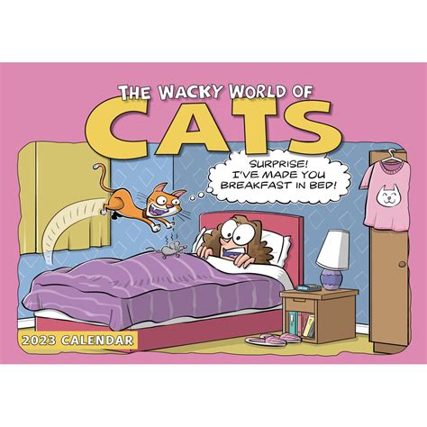 wacky world of cats calendar 2023