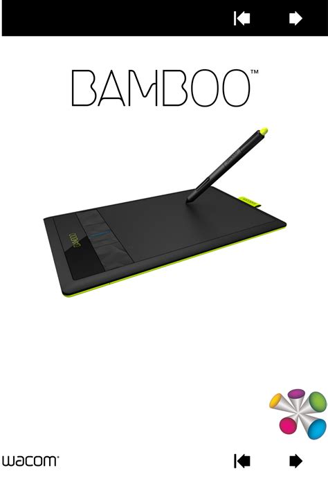 wacom bamboo cth-470 manual
