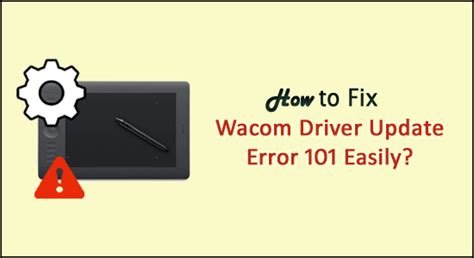 wacom driver install error