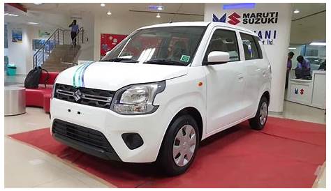 Wagon R New Model 2019 White Maruti Suzuki 1.0 Lxi Cng Mahindra First Choice
