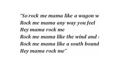 Wagon Wheel Lyrics Meaning Rock Me Mama Like A Handlettered Printable