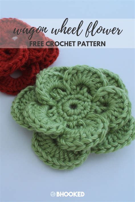 Wagon Wheel Flower Crochet Pattern