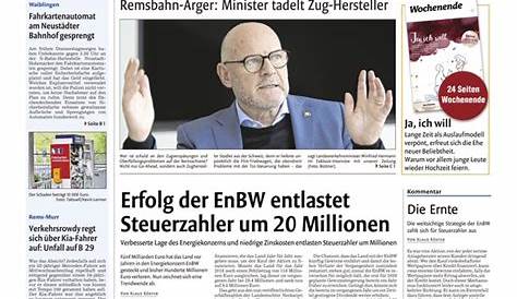Waiblinger Kreiszeitung vom 30.07.2019 – als ePaper im iKiosk lesen