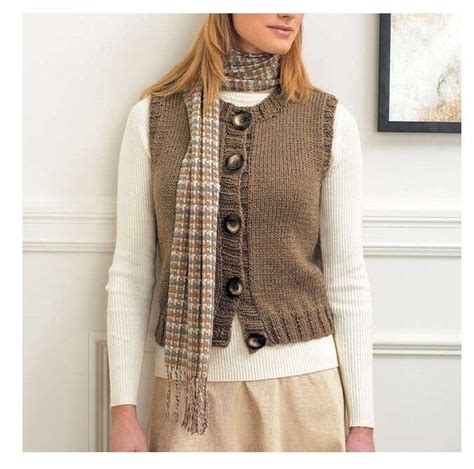 Waistcoat Knitting Patterns Chunky Wool