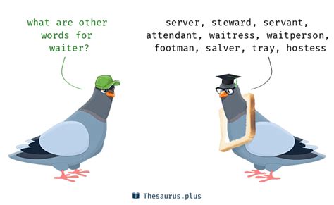 waiter synonyms in english