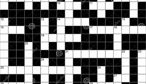 9 Best Images of Blank Crossword Puzzle Worksheet Blank Crossword