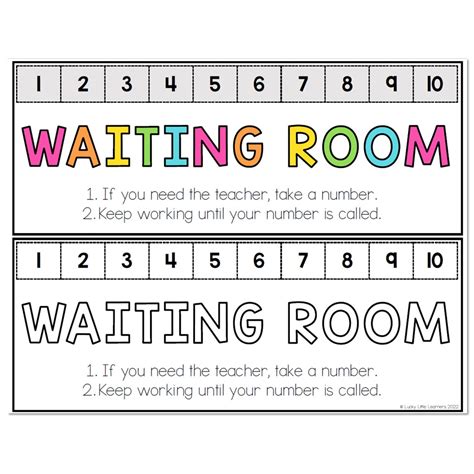 Waiting Room Classroom