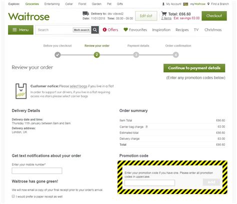 Waitrose Promotional Code August 2021