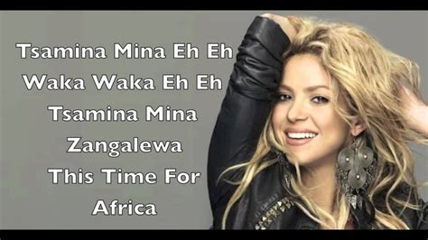 waka waka it's time for africa lyrics