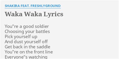 waka waka lyrics meaning in english