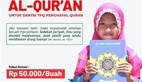 WAKAF AL-QURAN untuk Santri TPQ Penghafal Quran