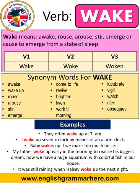 wake en pasado simple es woke