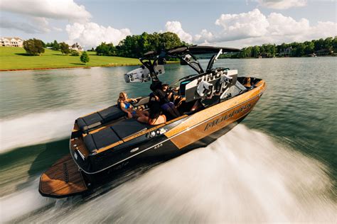 wake surfing boat
