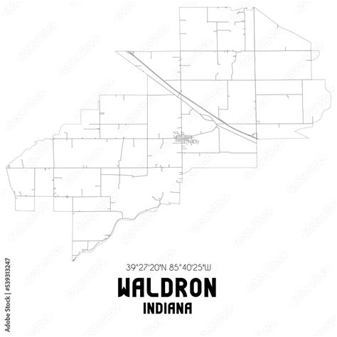 Waldron Indiana Map