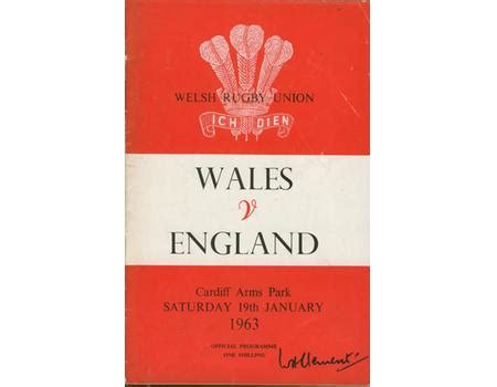 wales v england 1963