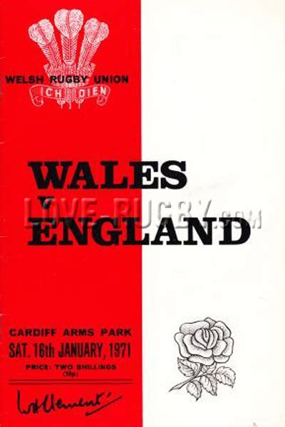wales v england 1971 rugby