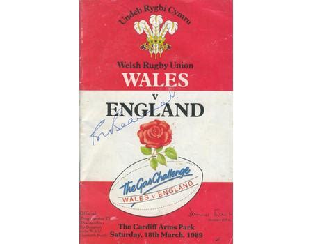 wales v england 1989