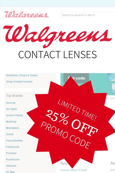walgreens contact lenses coupon code