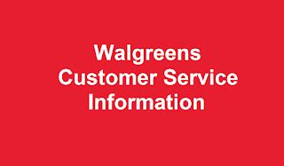 walgreens customer service contact number