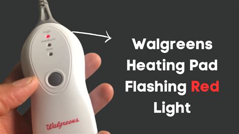 Walgreens Heating Pad Light Flashing
