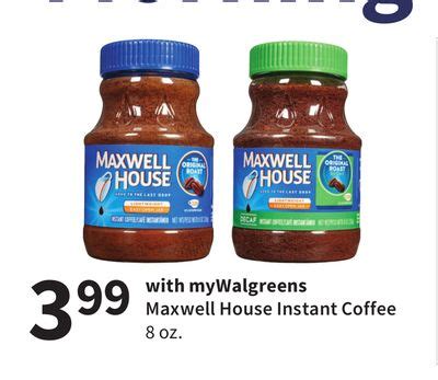 walgreens weekly ad maxwell house coffee