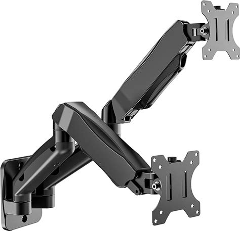wali dual lcd monitor wall mount gas spring workstation