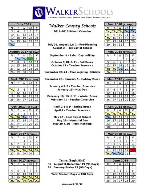 Walker County Schools Ga Calendar