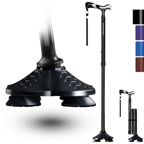 Walking Cane With Pivoting Base