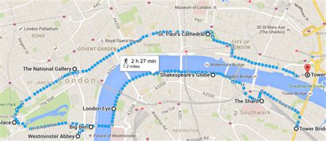walking distance in london