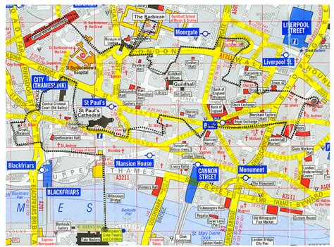 walking map of london england