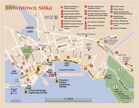Walking Map Of Sitka Alaska