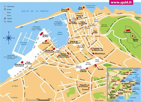 walking map saint tropez