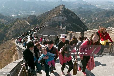 walking on Great Wall