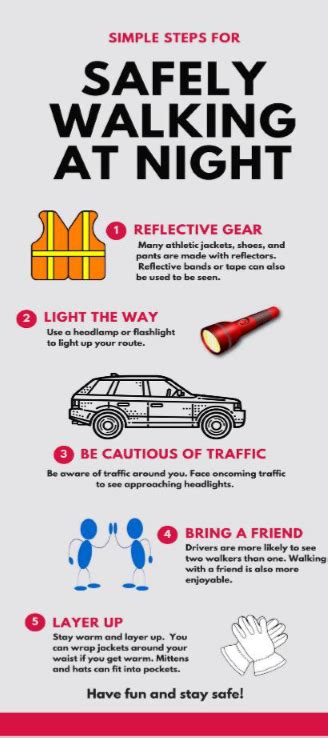 walking safely at night