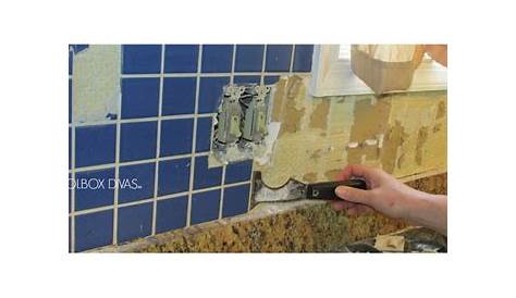 How To Remove A Tile Back Splash YouTube
