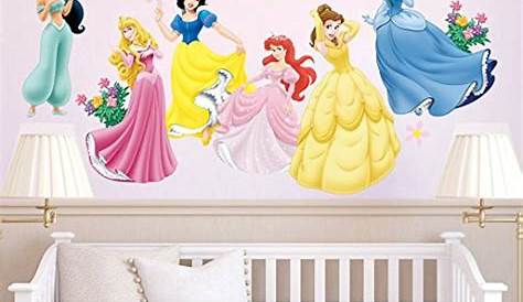 Wall Stickers For Kids Princess Grasscloth paper Disney Peel Amp Stick