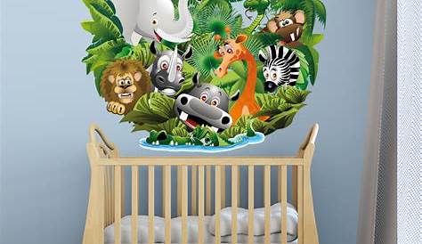 Wall Stickers Jungle Beautiful Vintage Mural For Happy