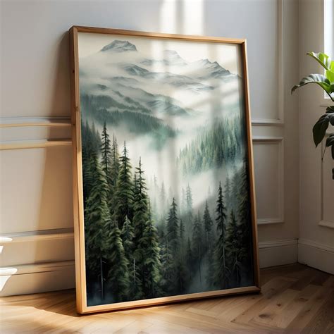 Wall Art Pine Trees Print