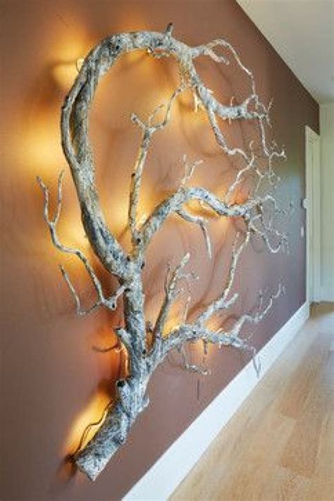 Wall Art Using Tree Branches